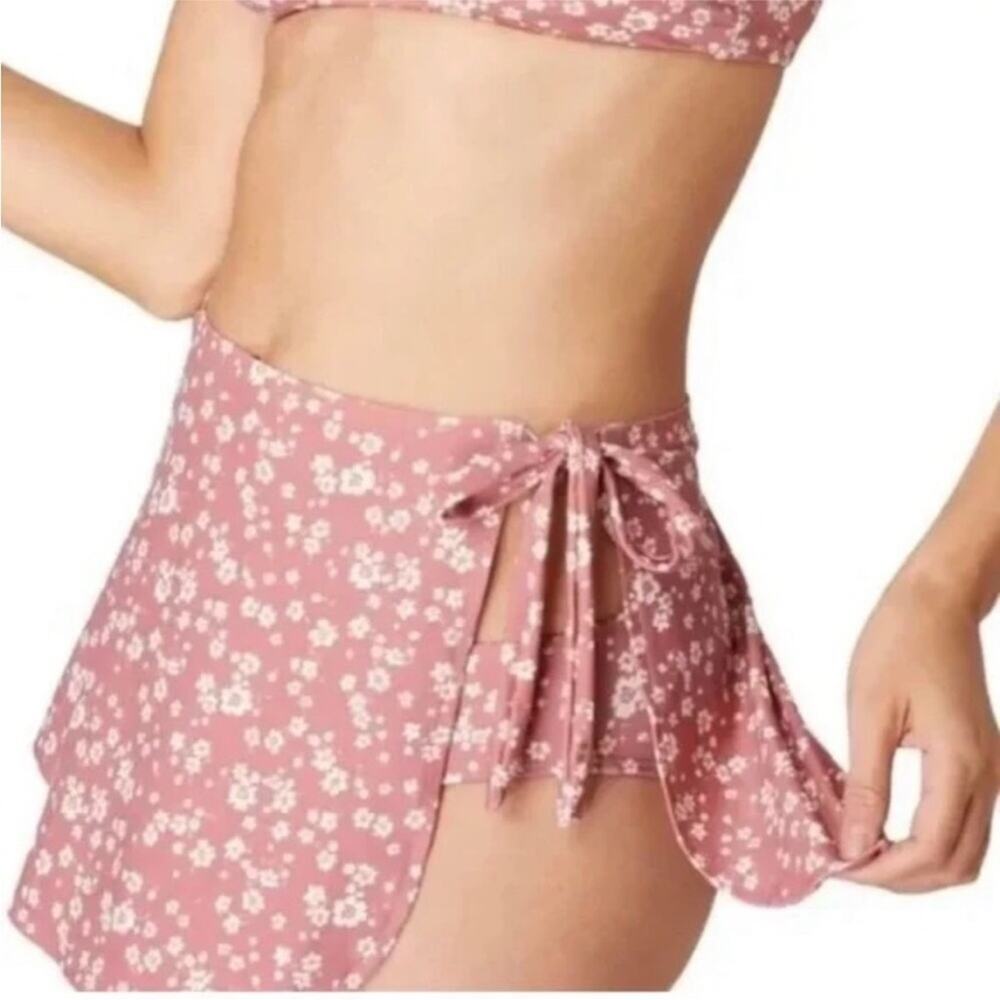 ANDIE Swim Sarong Sz M Floral Rose Cottagecore Preppy Boho Chick Romantic NWT